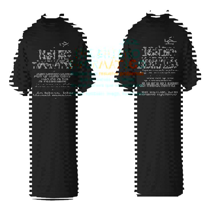 Ingeniero Informatico Definición Ingeniero Informatico Camiseta unisex