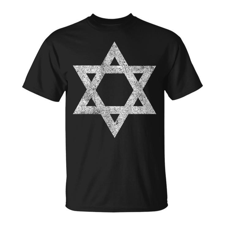 Israel Flag Distressed Star Of David Symbol Jewish Israeli T-Shirt