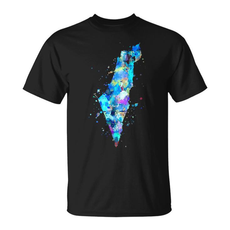 Israel And Palestinian Territories Map T-Shirt