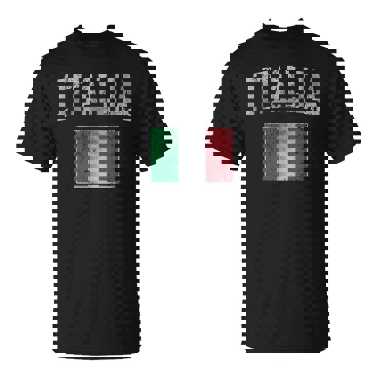 Italiaintage Italia Bandera Italia Camiseta unisex