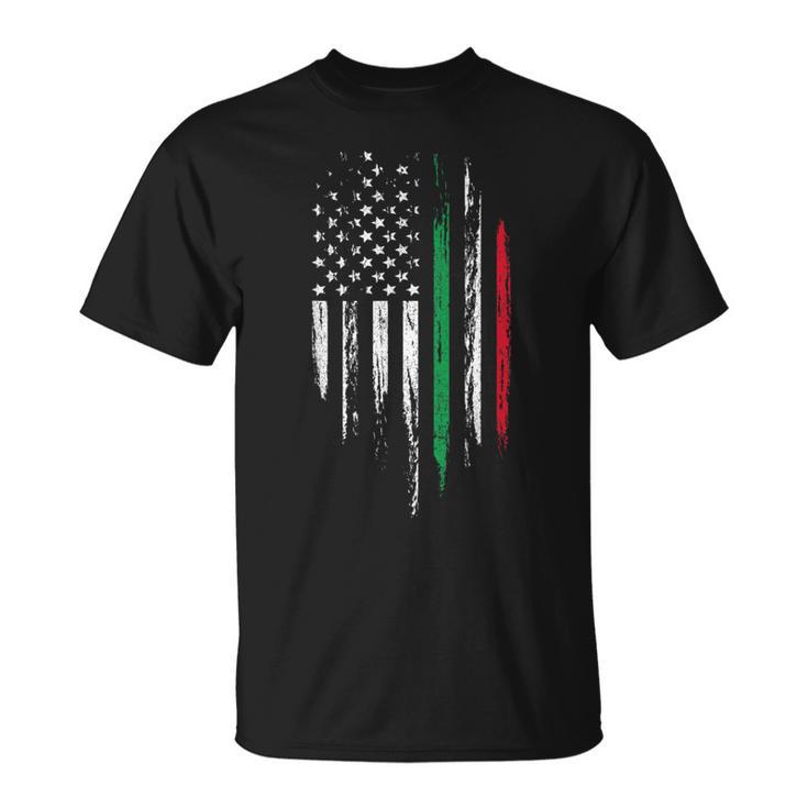 Italian American Flag Combo Italy Usa Italia Patriotic T-Shirt