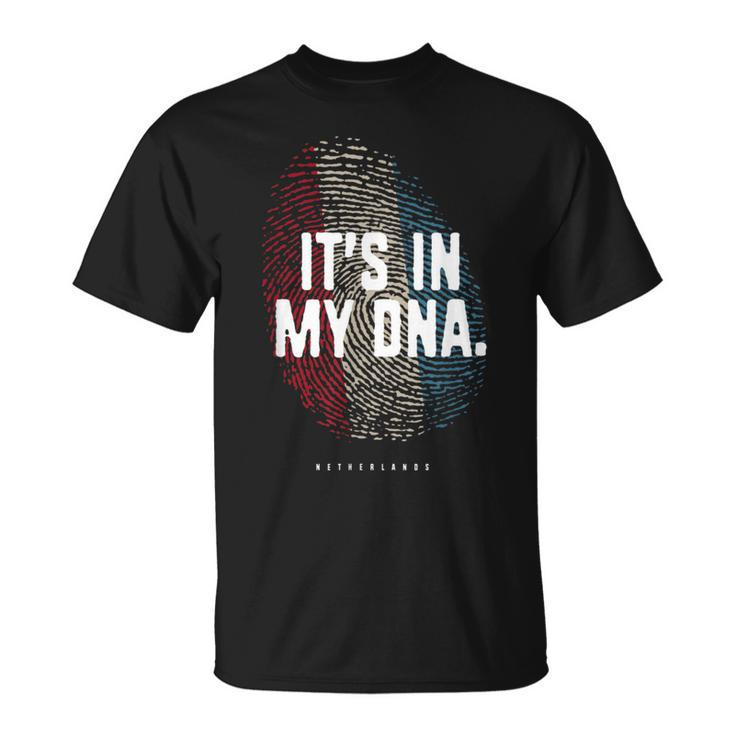It's In My Dna Netherlands Flag Dutch Roots T-Shirt