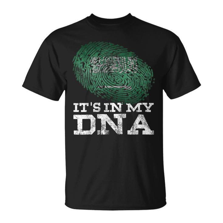 It's In My Dna Saudi Arabian Arabic Arabia Flag T-Shirt