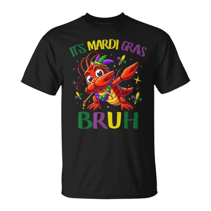 It's Mardi Gras Bruh Dabbing Crawfish Carnival T-Shirt