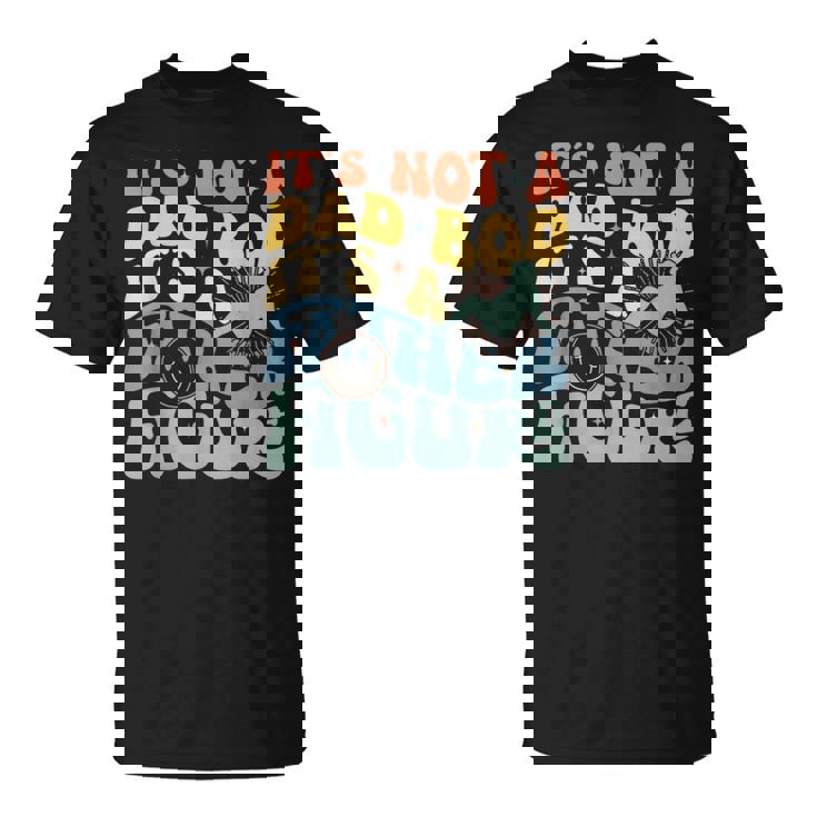 It's Not A Dad Bod It's A Father Figure Groovy Father's Day T-Shirt