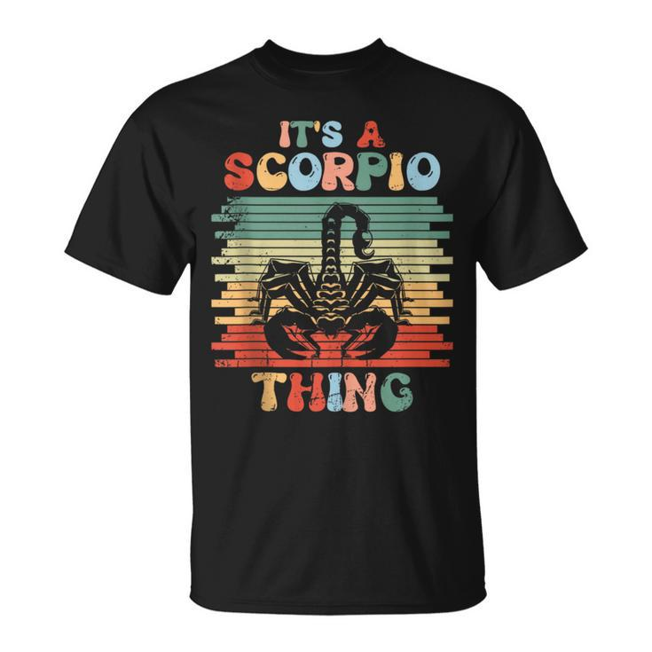 It's A Scorpio Thing Astrology Scorpio Zodiac Dad Women T-Shirt