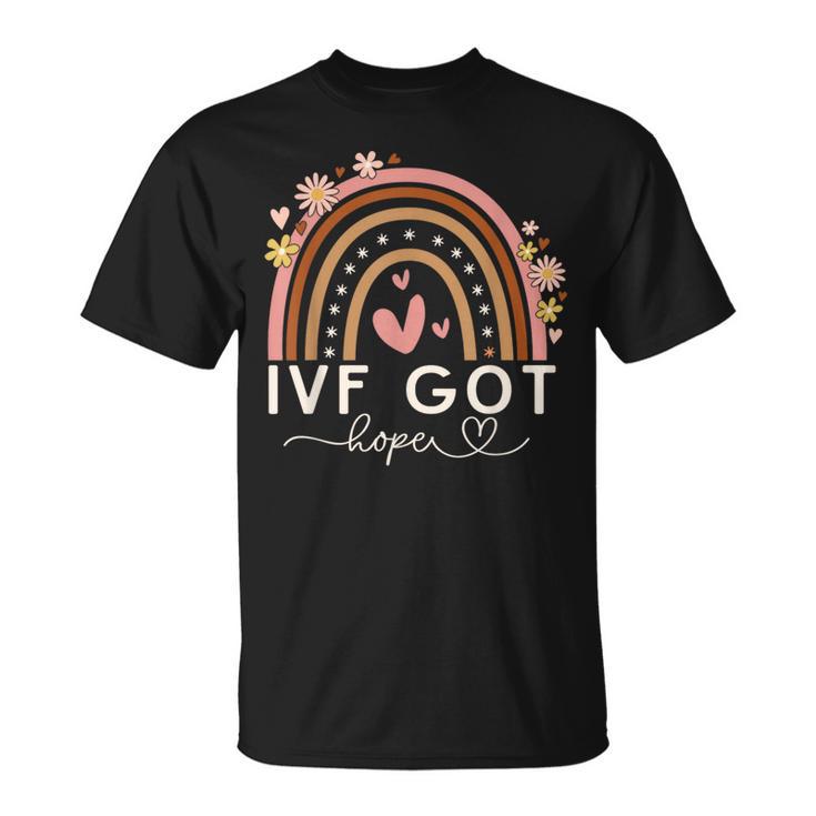 Ivf Got Hope Ivf Suprises For Vintage Rainbow T-Shirt