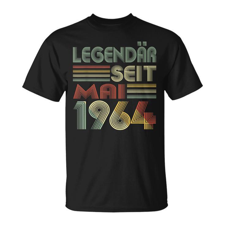 Jahrgang 1964 Geburtstag Geschenk Genial Seit Mai 60 T-Shirt