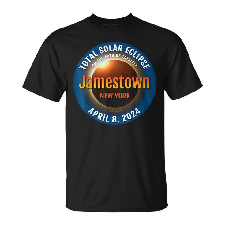 Jamestown New York Ny Total Solar Eclipse 2024 3 T-Shirt