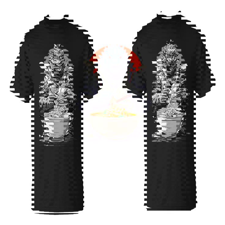 Japanese Monster Kaiju Eating Ramen T-Shirt