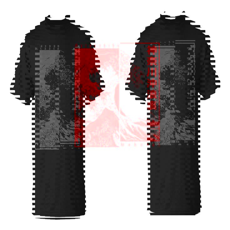 Japonesa Estética Japonés Hokusai Gran Ola De Kanagawa Camiseta unisex