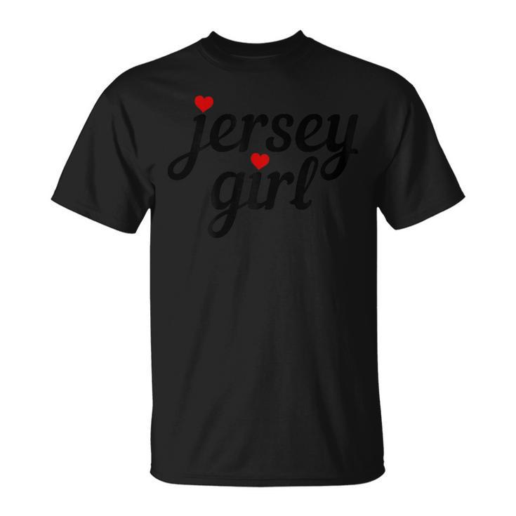 Jersey Girl New Jersey Heart Cute New Jersey Pride T-Shirt