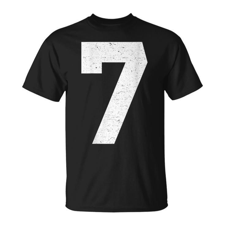 Jersey Number 7 T-Shirt