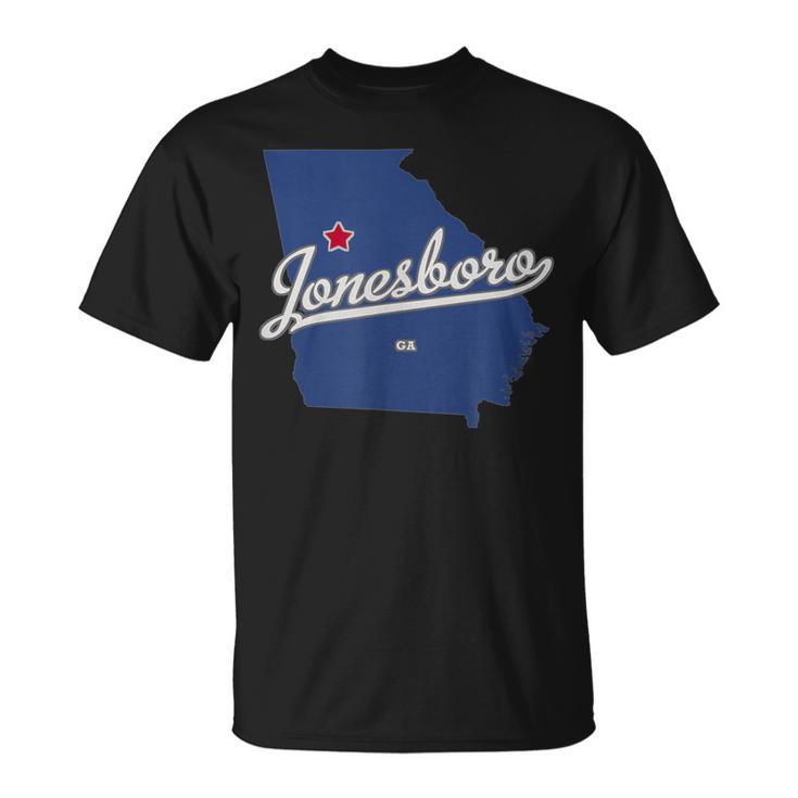 Jonesboro Georgia Ga Map T-Shirt