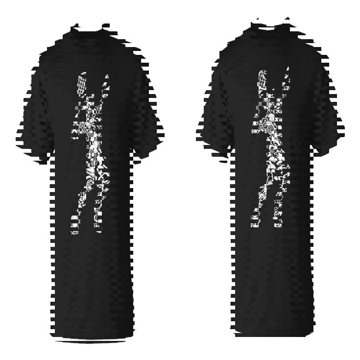 Joueur De Tennis Hommes Garçons Jeunes Enfants T-Shirt
