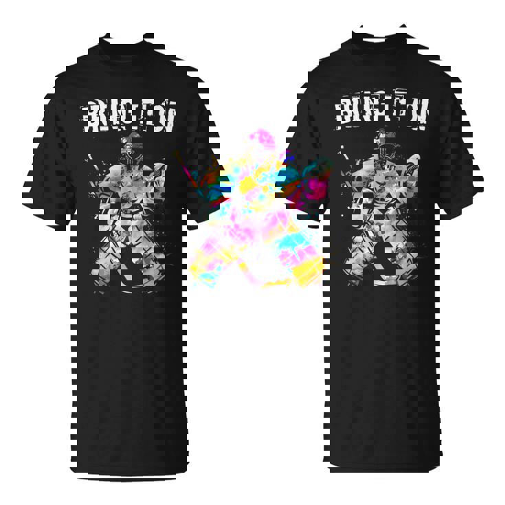 Jugador De Hockey Sobre Hielo Portero Hockey Goalie Hockey Regalo Camiseta unisex