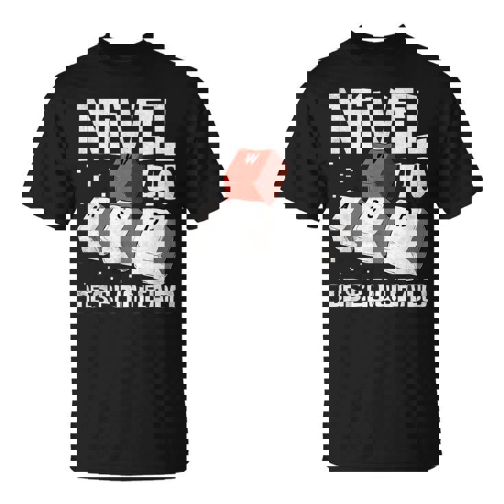 Jugador Nivel 40 Desbloqueado Cumpleaños Gaming Camiseta unisex