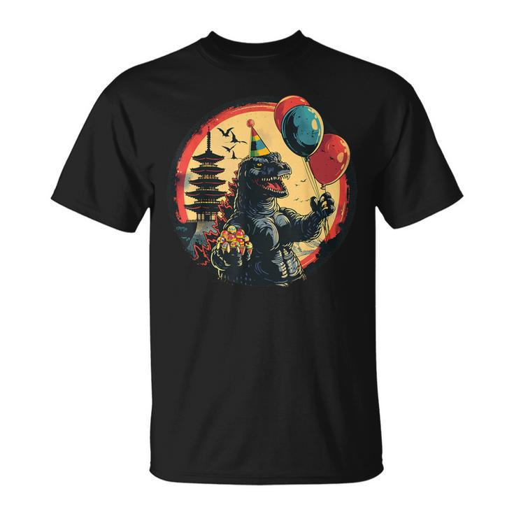 Kaiju Birthday Party Monster Movie Bday Decorations Product T-Shirt