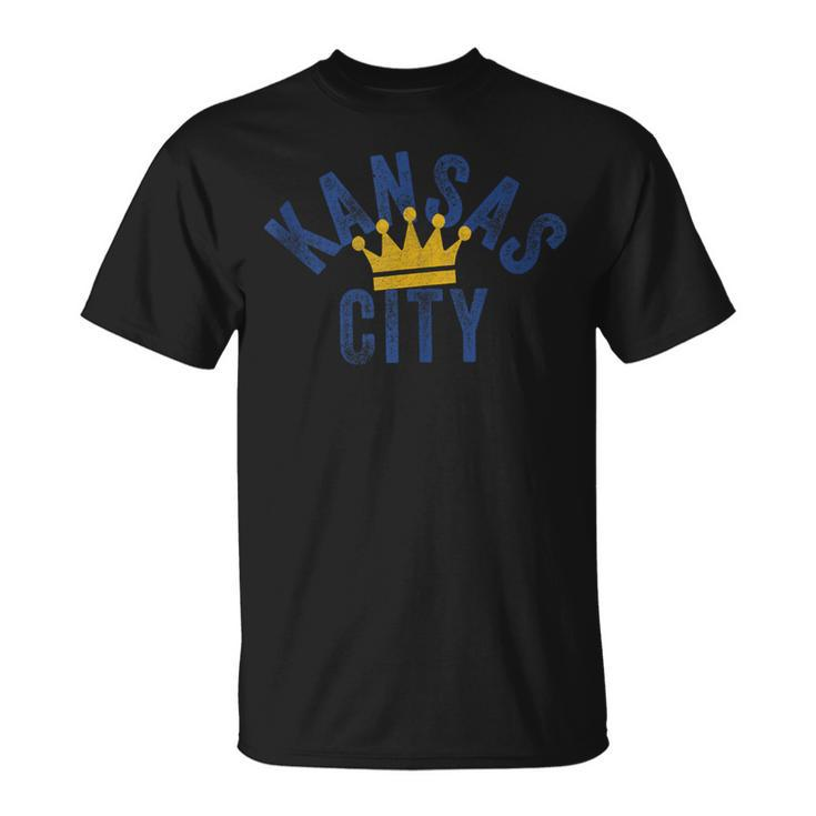 Kansas City Vintage Kc Blue & Yellow Cool Kansas City Locals T-Shirt