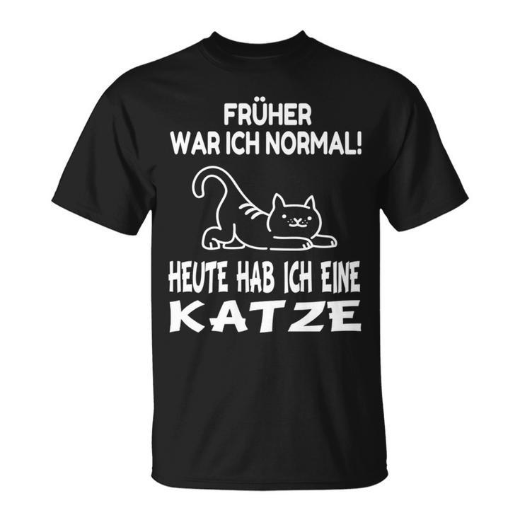 Katzen Sprüche Katze Papa Katzen T-Shirt