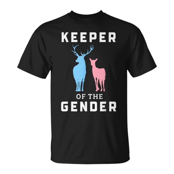Keeper Of The Gender Buck Or Doe Gender Reveal T-Shirt