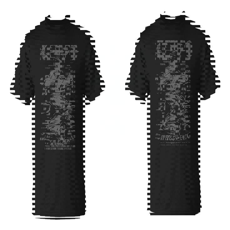 Kenpo Karate Artes Marcialesintage Estilo Retro Arte Desgastado Camiseta unisex