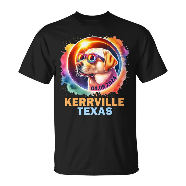 Kerrville Texas Total Solar Eclipse 2024 Labrador Retriever T-Shirt