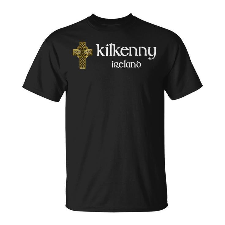 Kilkenny County Celtic Cross Ireland Gaelic & Hurling T-Shirt