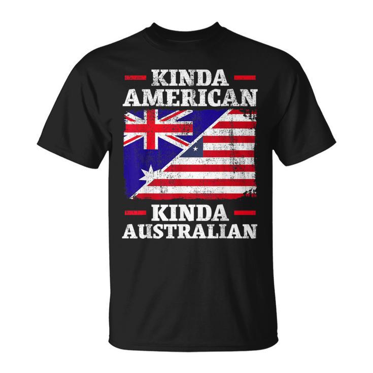 Kinda American Kinda Australian America Australia Usa T-Shirt