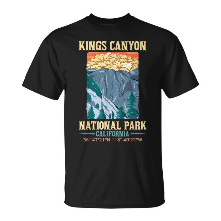 Kings Canyon Us National Park California Usa Parks Lover T-Shirt