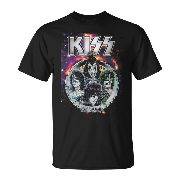 Kiss Galactic Portrait T-Shirt