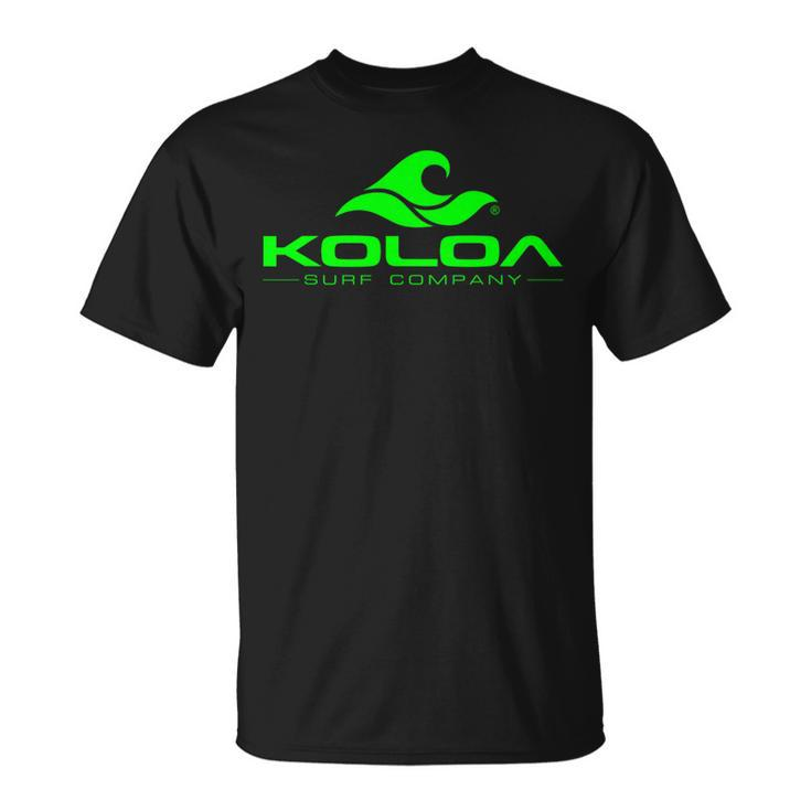 Koloa Surf Classic Wave Green Logo T-Shirt