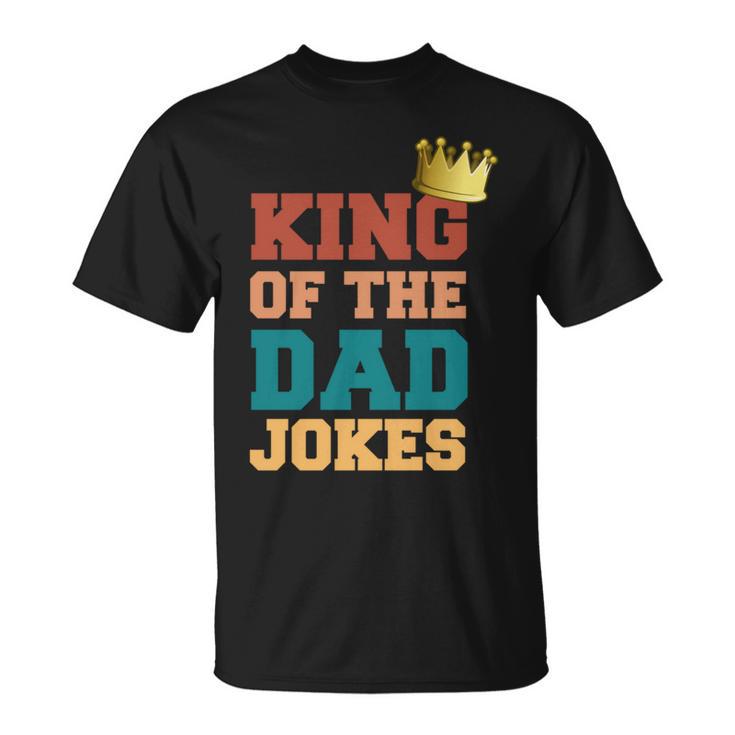 König Desaters Witze Papa Wortspiele Krone Happy T-Shirt