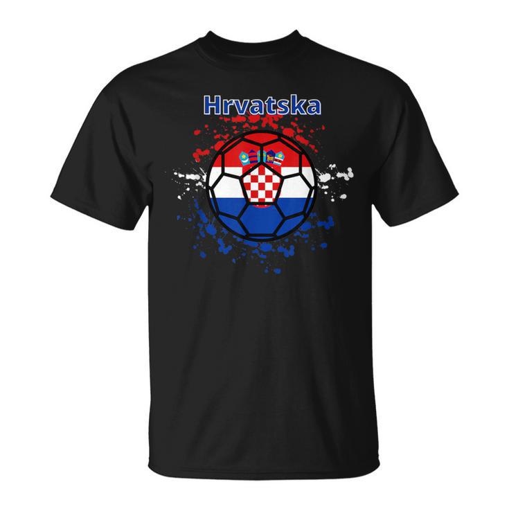 Kroatien Fußball Fan Trikot Kroatische Flagge Hrvatska T-Shirt