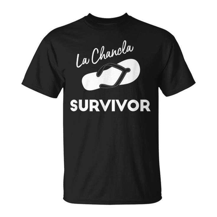 La Chancla Survivor T Latino Hispanic Sayings T-Shirt