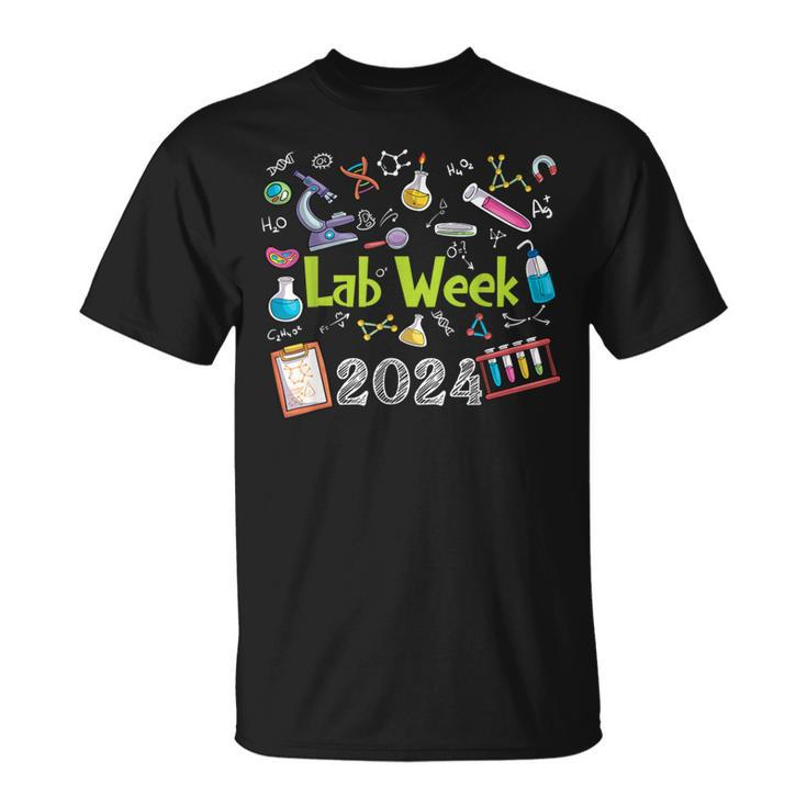 Lab Week 2024 Retro Medical Laboratory Tech Lab Week T-Shirt
