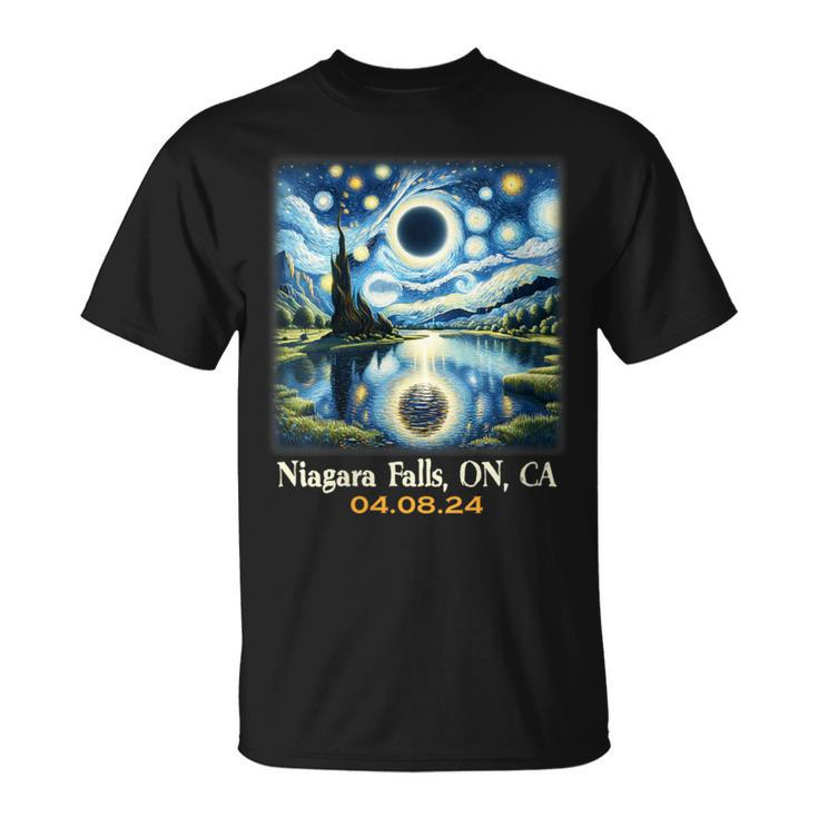 Lake Total Solar Eclipse Niagara Falls Ontario Canada T-Shirt