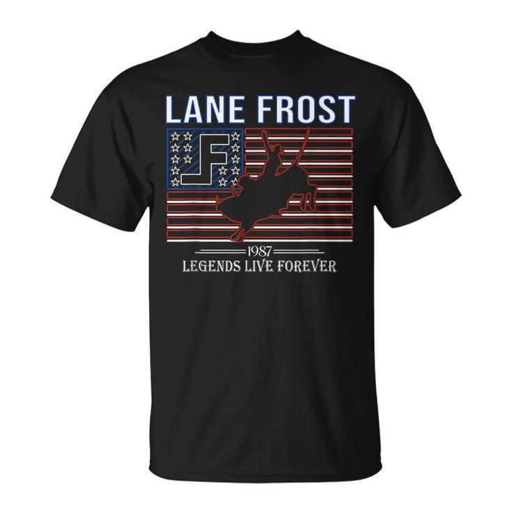 Lane Frost Legends Live Together Rodeo Lover T-Shirt