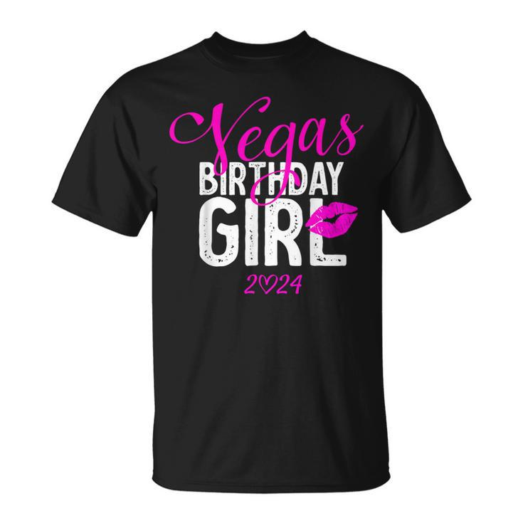 Las Vegas Girls Trip 2024 Girls Vegas Birthday Squad T-Shirt