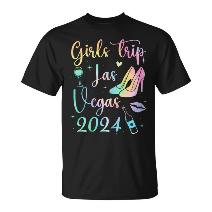 Las Vegas Girls Trip 2024 Girls Tie Dye Weekend Friends Girl T-Shirt