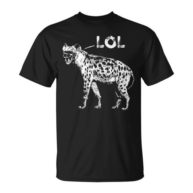 Laughing Hyena Lol African Wildlife Hyaenas Safari T-Shirt