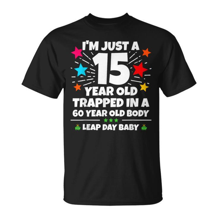 Leap Year Birthday 60Th Birthday Party Leap Day Birthday T-Shirt