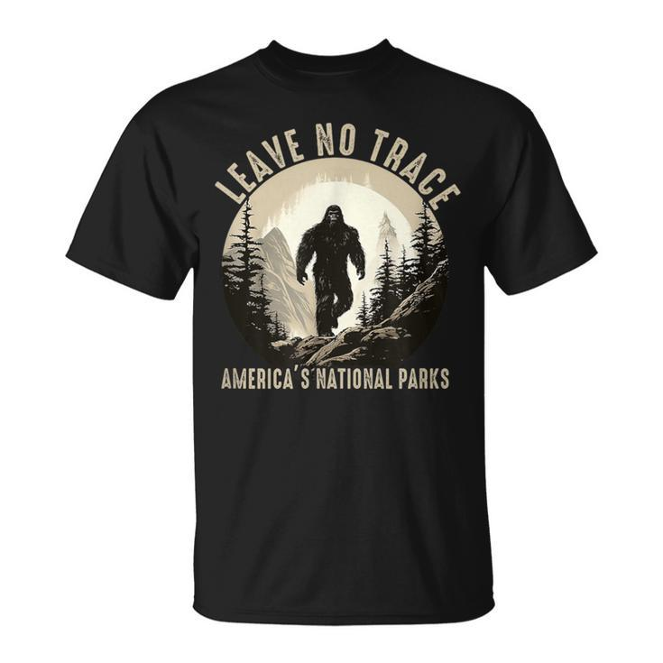 Leave No Trace America National Parks Sasquatch T-Shirt