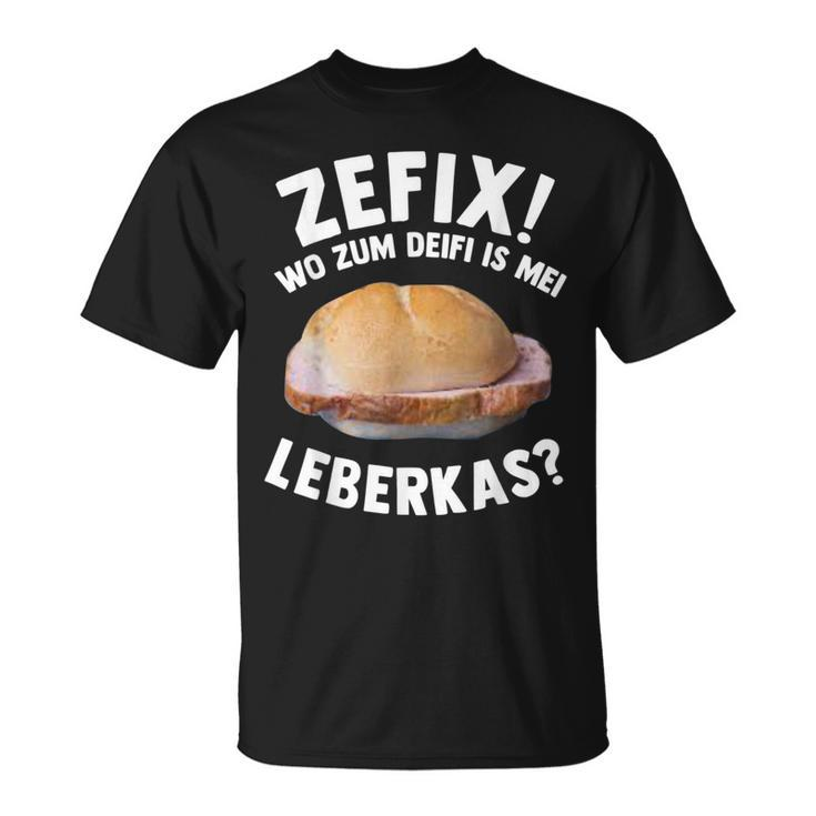 Leberkas Liver Cheese Melt Meat Cheese Meat Sausage T-Shirt