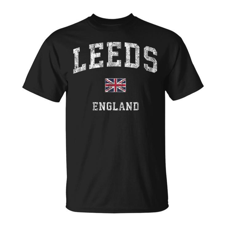 Leeds England Vintage Athletic Sports T-Shirt