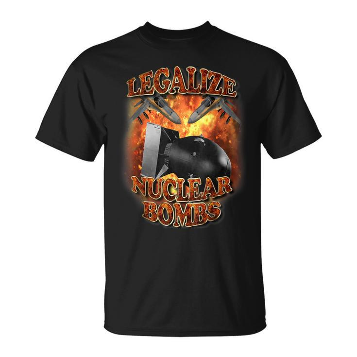 Legalize Nuclear Bombs Meme Vintage Vintage Rap T-Shirt