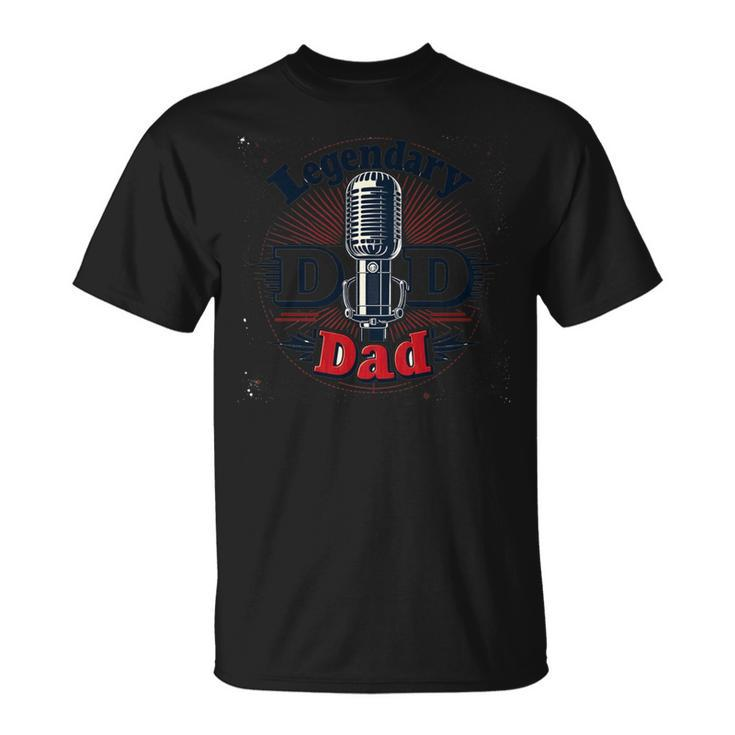 Legendary Dad Old Skool Mic Master & Vintage Vibes T-Shirt