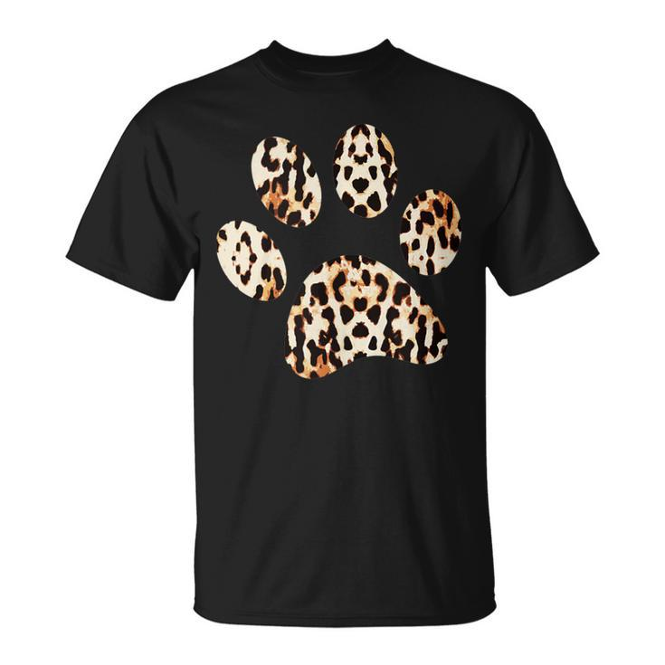 Leopard Cheetah Paw Print T-Shirt