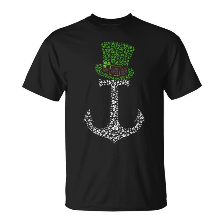 Leprechaun Anchor Shamrocks Cruise Squad St Patrick's Day T-Shirt