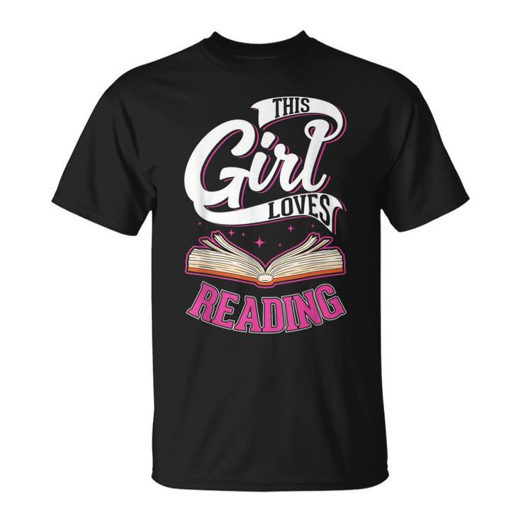 Leseratte Bücher Mädchen Bücherwurm T-Shirt